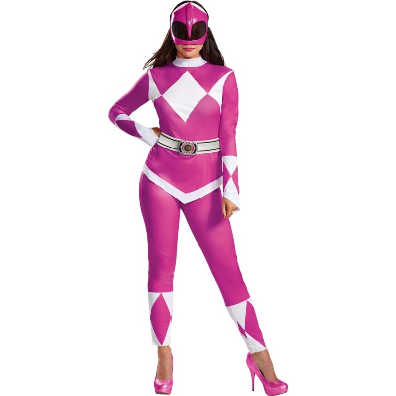 Power Rangers Frock Buy Women's Mighty Morphin Power Rangers Deluxe Pink Ranger Costume Online