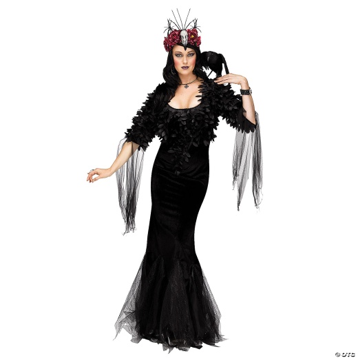 Women's Raven Mistress Costume Medium 8-10