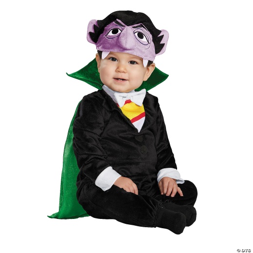 Baby Sesame Street The Count Deluxe Costume - Medium