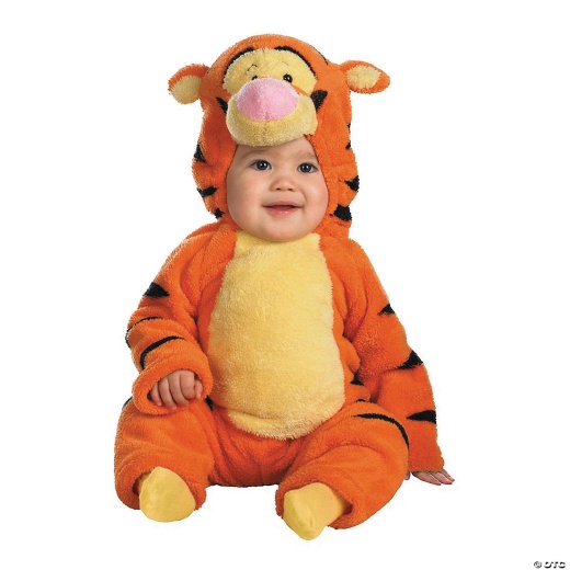 Boy's Deluxe Plush Tigger Costume