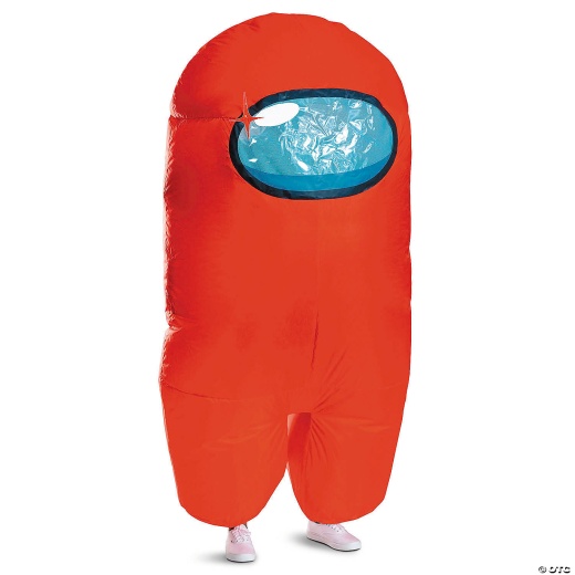 Adults Inflatable Among Us™ Red Imposter Costume - One Size