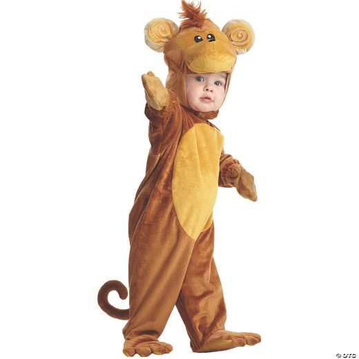Toddler Monkey Costume - 2T-4T
