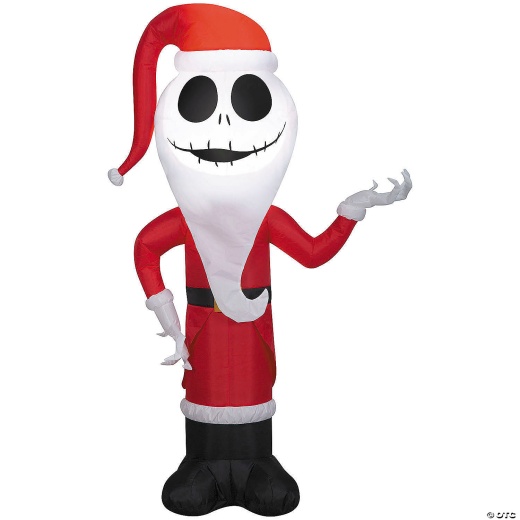 4 Ft. Airblown® Inflatable The Nightmare Before Christmas™ Santa Jack Skellington Outdoor Yard Decoration