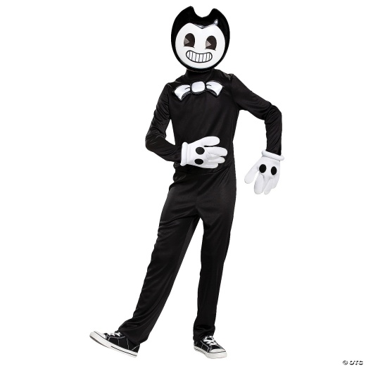 Kids Classic Bendy And The Ink Machine™ Bendy Jumpsuit Costume - Extra Large 14-16