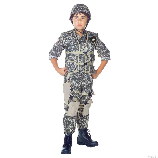 Boy's Us Army Ranger Costume - Medium