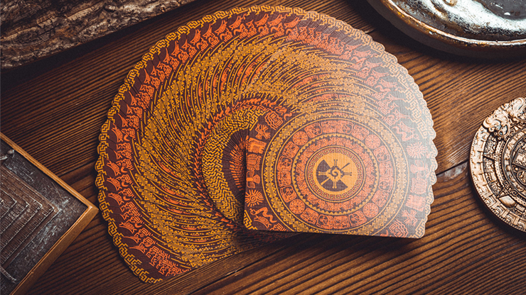 Gilded Maya Sun Playing Cards 2315