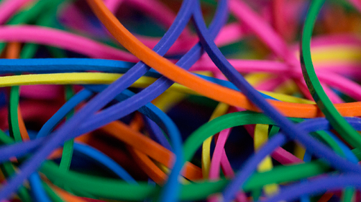 Joe Rindfleisch's Size 16 Rainbow Rubber Bands Combo Pack - Magic Trick