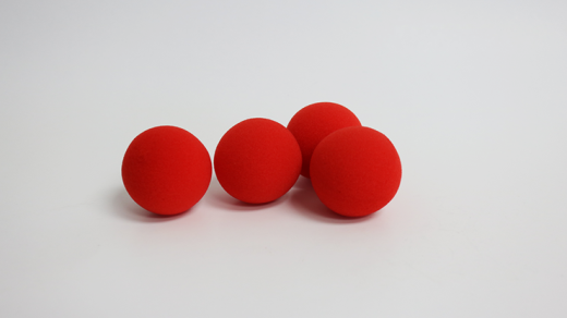 1.5 Inch Pro Sponge Ball (Red) Bag Of 4 From Magic By Gosh
