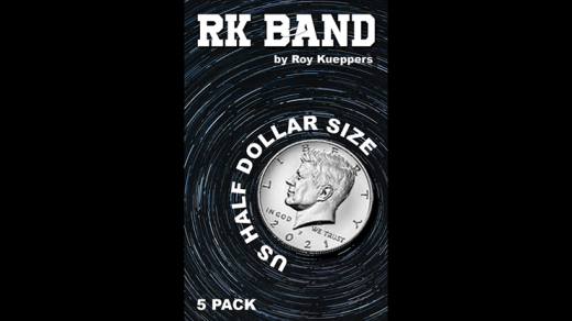 RK Bands Half Dollar Size For Flipper Coins (5 Per Package) - Trick