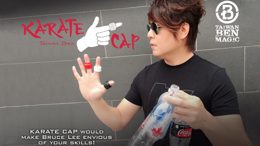 Karate Cap (Red With Online Instructions) By Taiwan Ben - Trick