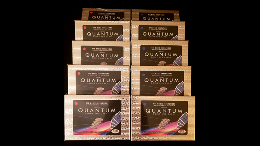 Quantum Coins (Us Quarter Red Card) Gimmicks - Revolutionize Your Magic Performances