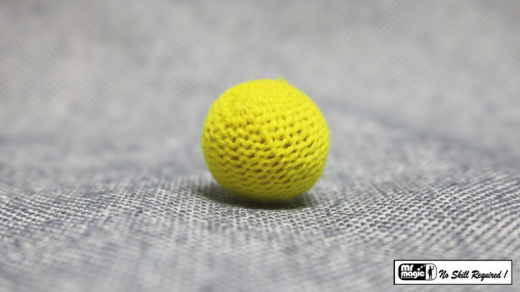 Crochet Ball .75 Inch Single (Yellow) By Mr. Magic - Trick