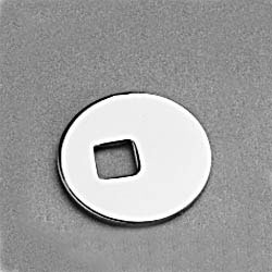 Zinc-Plated Steel 1 1/2 X 3/8 Square Offset Hole