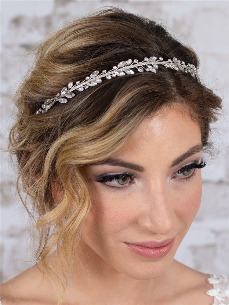 Handmade Bridal Headband Tiara With Genuine Freshwater Pearls & Austrian Crystals