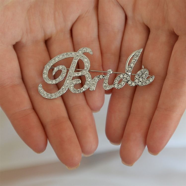 Crystal "Bride" Pin
