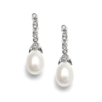 Freshwater Pearl Vintage Bridal Earrings