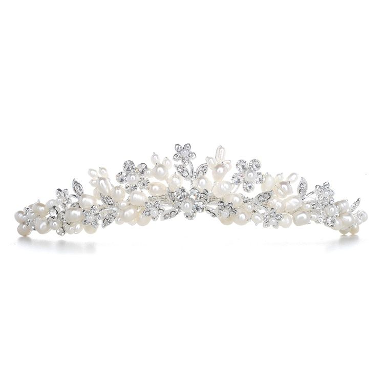 Bridal Tiara With Freshwater Clusters