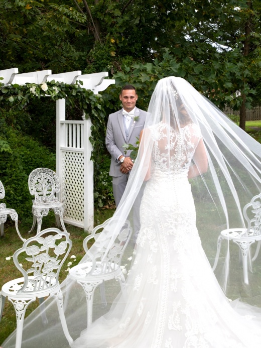 Chapel Length Veil with Pencil Edge