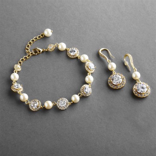 Cubic Zirconia Bridal Bracelet