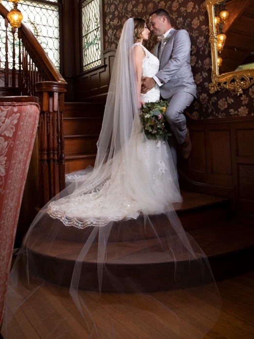 144" L X 108" W Extra Long & Extra Wide Regal Cathedral Cut Edge Ivory Bridal Veil