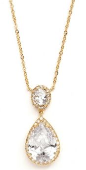 Graduated Cubic Zirconia Tennis Necklace