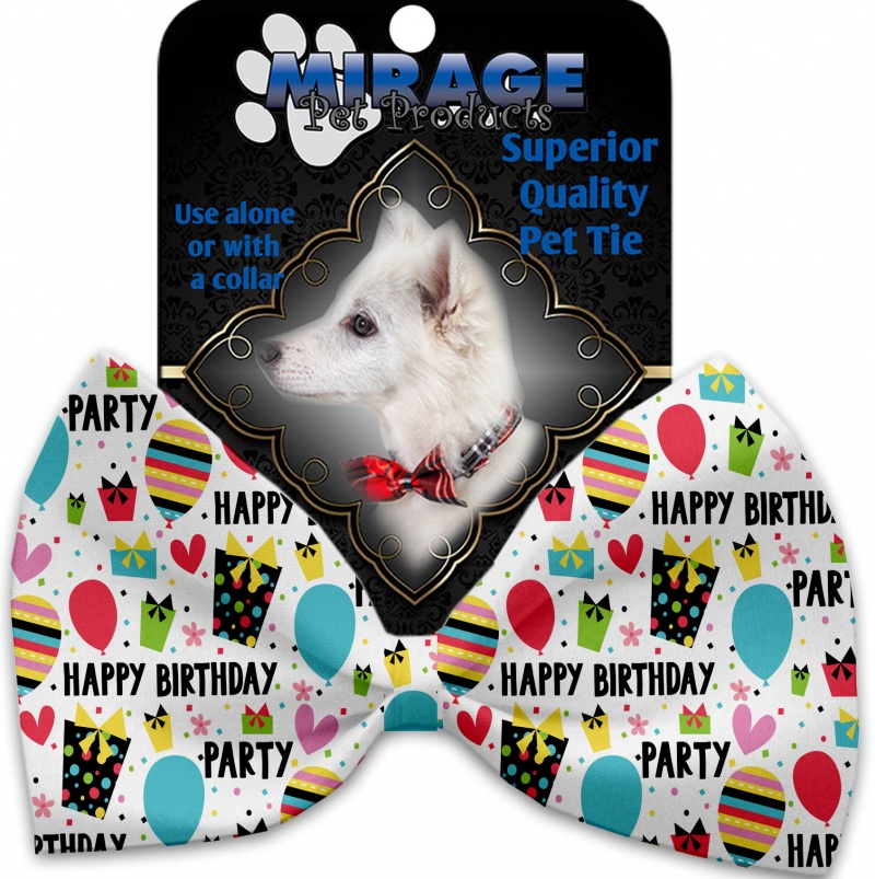 Happy Birthday Pet Bow Tie