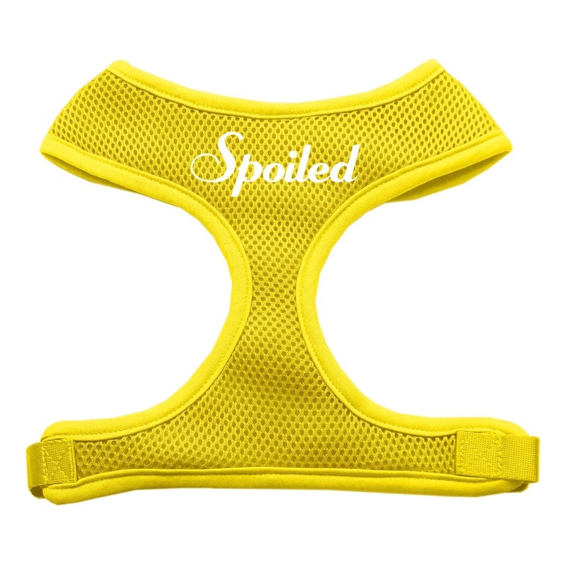 Spoiled Design Soft Mesh Pet Harness Yellow Large