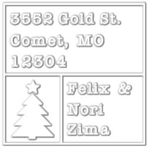 Extra Embosser Die - Nori Holiday Embosser
