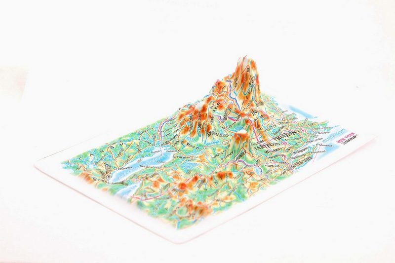 New York State Raised Relief Map, Souvenir Size