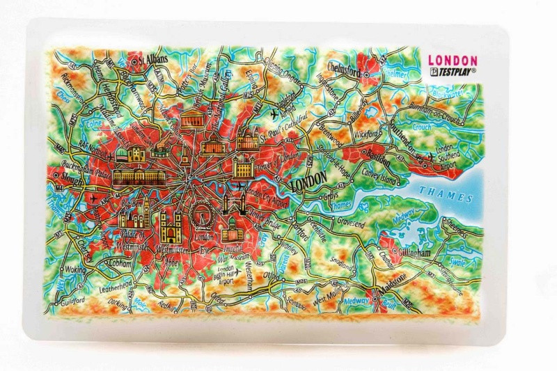 London Raised Relief Map, Souvenir Size