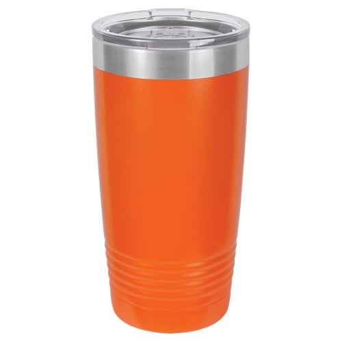 20 Ounce Stainless Steel Orange Polar Camel Tumblers With Lid