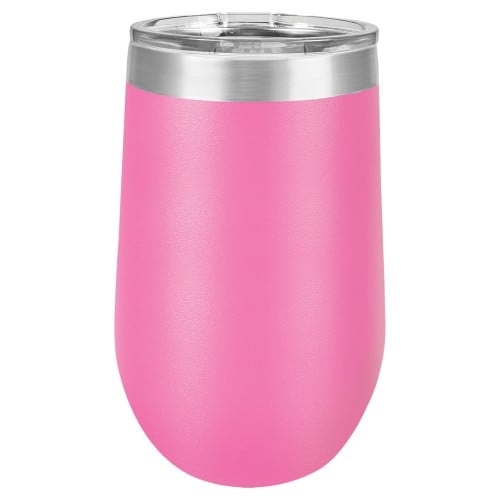 16 Ounce Stainless Steel Pink Polar Camel Stemless Tumblers