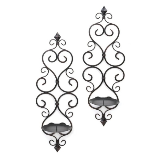 Fleur-De-Lis Wall Sconce Duo by Accent Plus