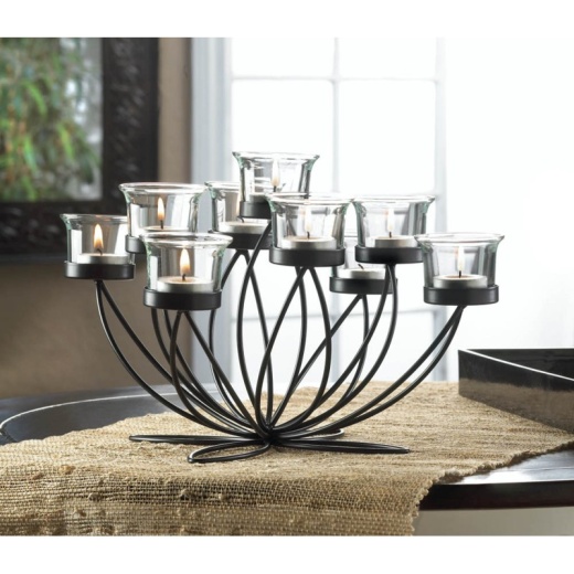 Iron Bloom Candle Centerpiece
