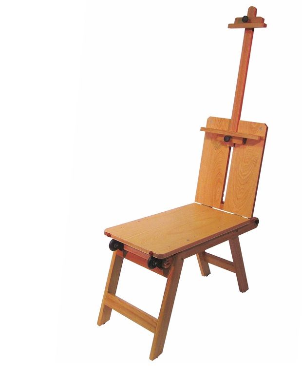 Mobile Bench Easel W/Pulling Handle