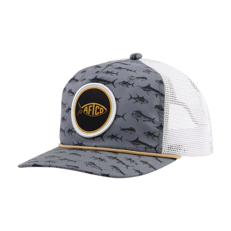 Aftco Big 3 Trucker Hat - Charcoal