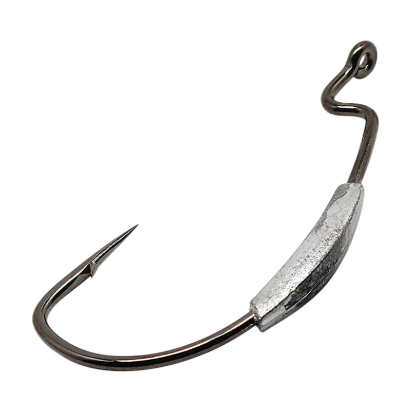 Gamakatsu Superline Ewg Weighted Worm Hooks - Black