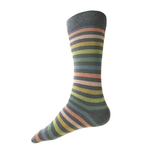 Socks - Mens - Pastel Striped
