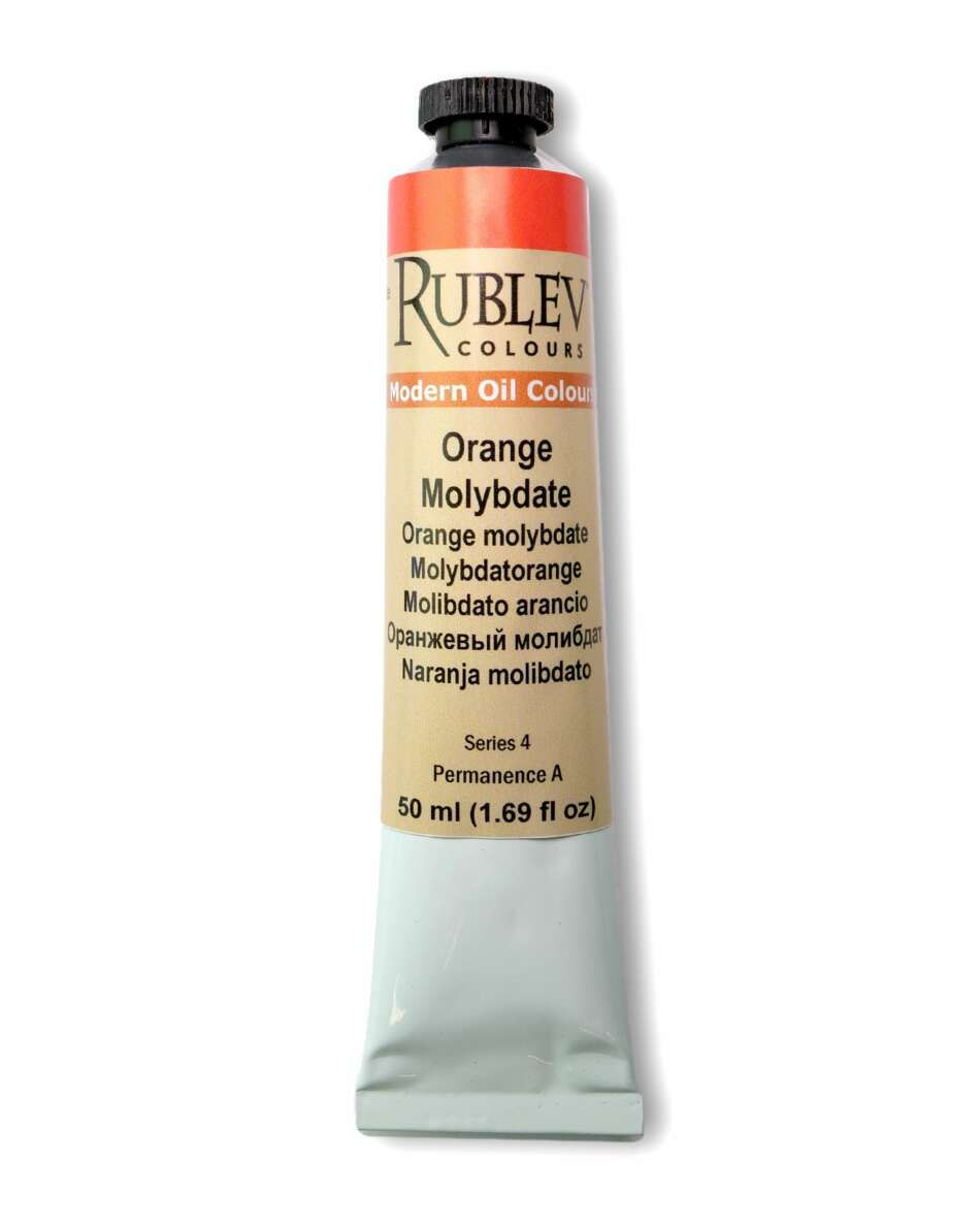 Rublev Colours Orange Molybdate 50 ml Single Pigment Orange