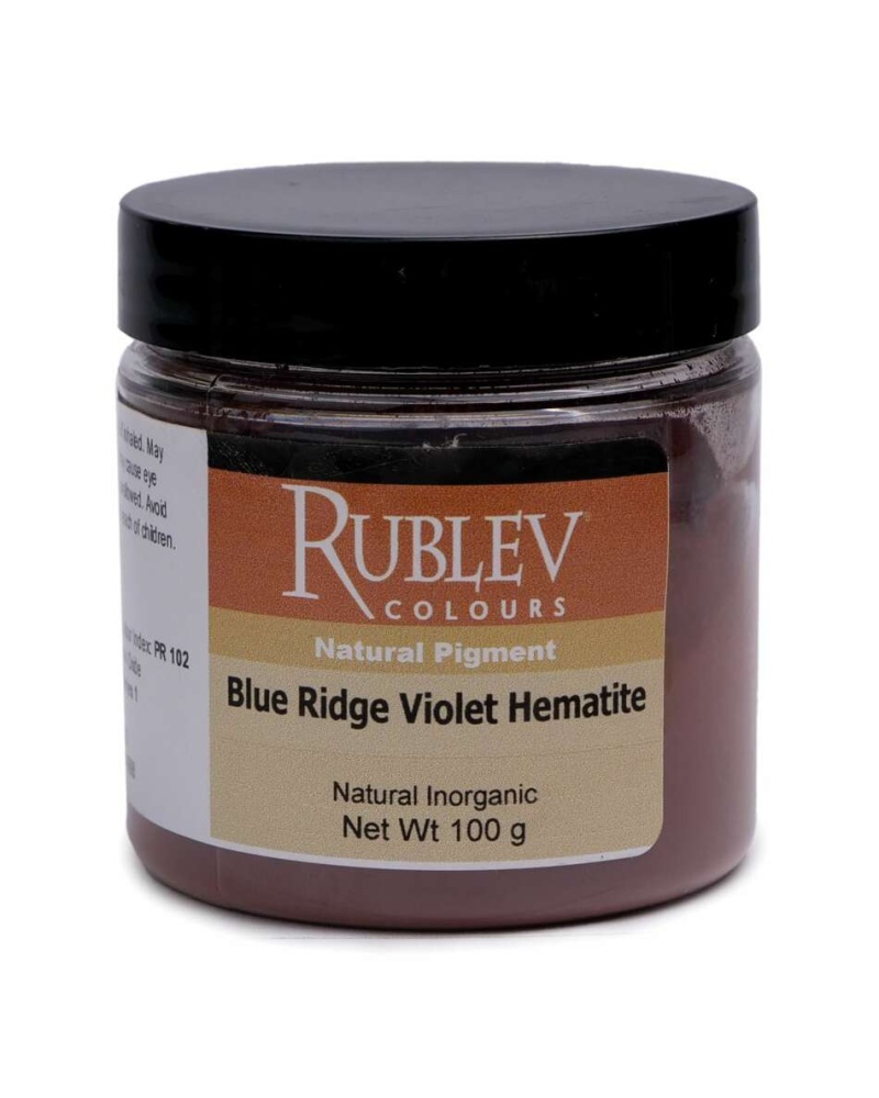  Blue Ridge Violet Hematite Pigment, Size: 100 G Jar