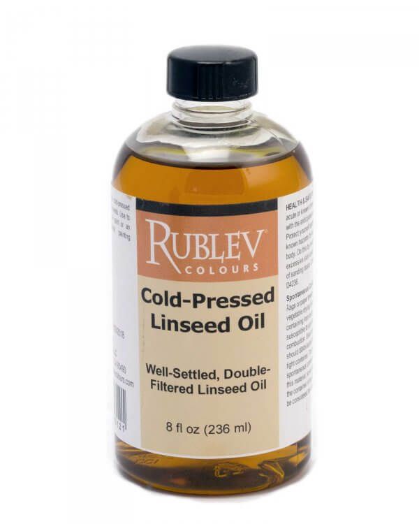 Natural Pigments ColdPressed Linseed Oil 8 fl oz Natural Source