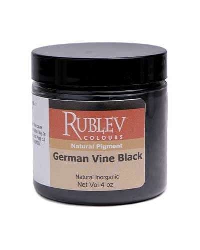  German Vine Black Pigment, Size: 4 Oz Vol Jar