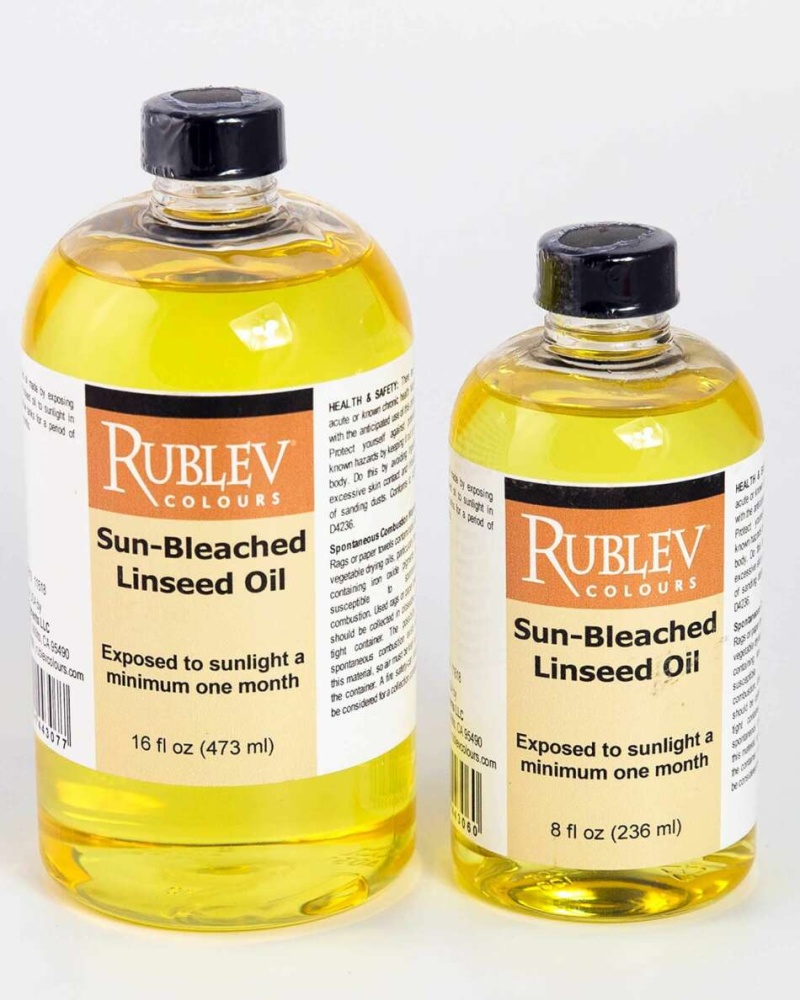  Sun-Bleached Linseed Oil, Size: 8 Fl Oz