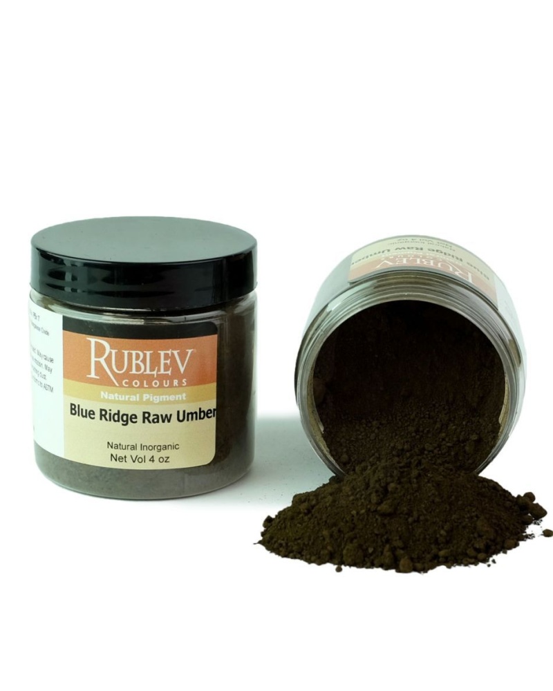 Blue Ridge Raw Umber Pigment, Size: 4 Oz Vol Jar