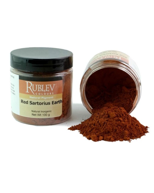 Red Sartorius Earth Pigment, Size: 100 G Jar