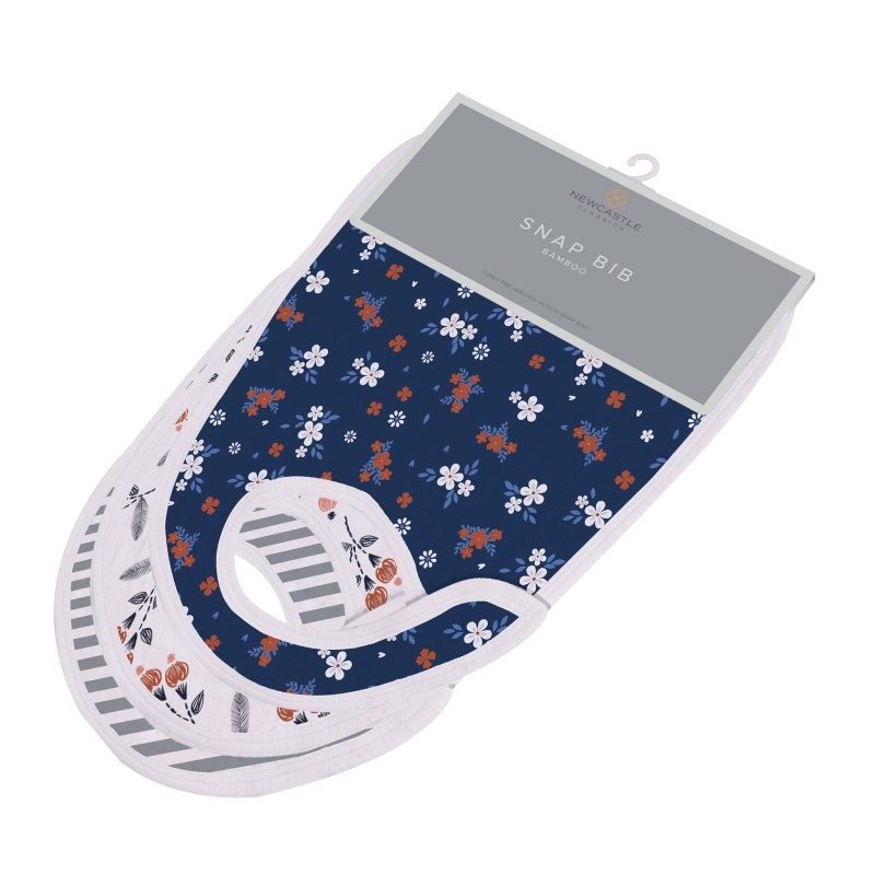 Blooms Floral Snap Bib Set Of 3