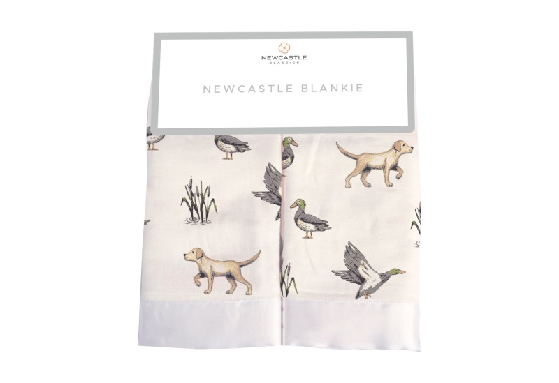 Lab And Ducks Bamboo Newcastle Blankie