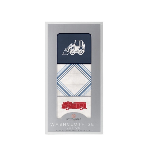 Things That Go Washcloth Set 3Pk