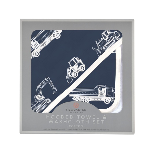 Bt/Newcastle Classics Hooded Towel And Washcloth Set