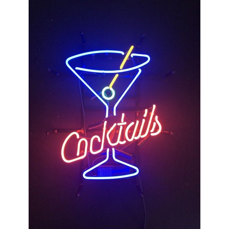 Martini Cocktails Neon Bar Sign